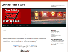 Tablet Screenshot of lagrandepizza.com